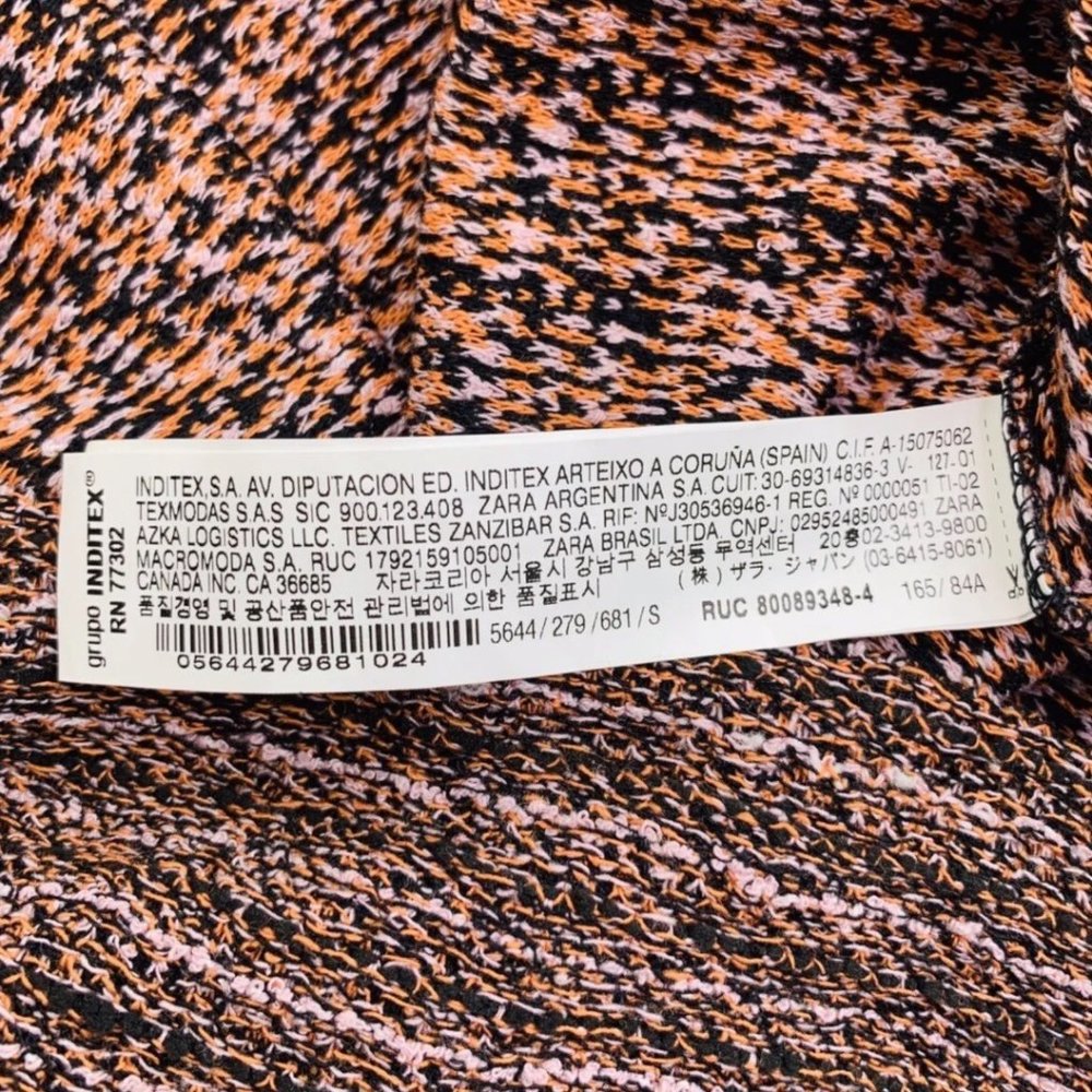 Zara Trafaluc Women's Knit Sheath Dress Fall Winter Tie Front Size S Striped NWT - Picture 9 of 11